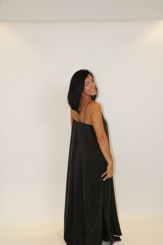 Soft Black Jay Swing Dress